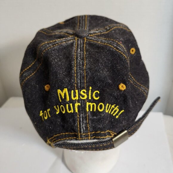 KAHLUA Music For Your Mouth Hat Strapback Baseball Vintage 90s Cap Denim Trucker - Picture 5 of 9